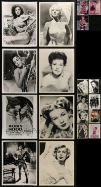 3s530 LOT OF 19 COLOR AND BLACK & WHITE 8X10 REPRO PHOTOS 1980s beautiful women & more!