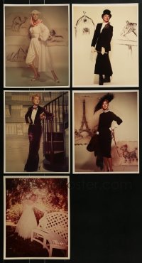 3s542 LOT OF 5 COLOR 8X10 REPRO PHOTOS OF ROSALIND RUSSELL AS AUNTIE MAME 1970s great portraits!
