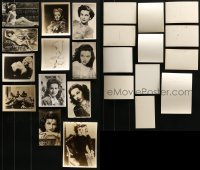 3s271 LOT OF 12 MOVIE STAR PHOTOS AND POSTCARDS 1930s-1940s great portraits of pretty actresses!