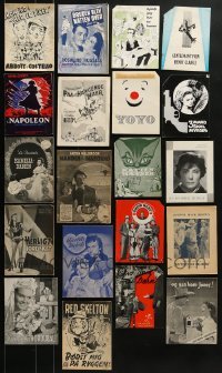 3s295 LOT OF 20 DANISH PROGRAMS 1940s-1960s different images from a variety of movies!
