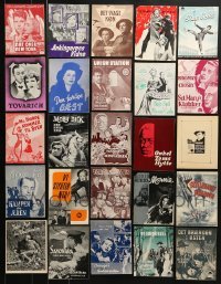 3s292 LOT OF 25 DANISH PROGRAMS 1940s-1960s different images from a variety of movies!