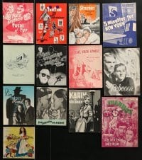 3s300 LOT OF 13 DANISH PROGRAMS 1940s-1960s different images from a variety of movies!