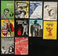 3s304 LOT OF 10 DANISH PROGRAMS 1940s-1950s different images from a variety of movies!