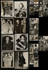 3s342 LOT OF 47 1930S-40S PUBLICITY 8X10 STILLS 1930s-1940s candid images of top Hollywood stars!