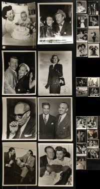 3s371 LOT OF 28 1950S PUBLICITY 8X10 STILLS 1950s great candid images of Hollywood celebrities!