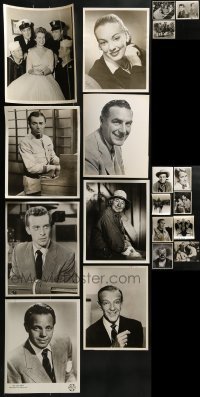 3s392 LOT OF 19 MOSTLY 1950S TV 8X10 STILLS 1950s portraits of a variety of different stars!