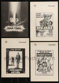 3s127 LOT OF 4 GERMAN PRESS BOOKLETS 1970s-1980s great images from a variety of movies!