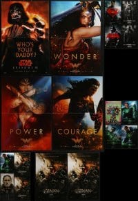 3s245 LOT OF 18 UNFOLDED MINI POSTERS 2000s-2010s great images from a variety of movies!