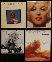 3s168 LOT OF 4 MARILYN MONROE HARDCOVER BOOKS 1970s-1990s filled with great images & information!