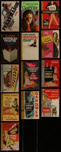 3s173 LOT OF 13 PERRY MASON SOFTCOVER POCKET BOOKS 1950s-1970s great detective stories!