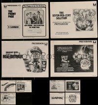 3s088 LOT OF 11 UNCUT PRESSBOOKS 1970s advertising for a variety of different movies!