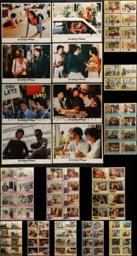 3s083 LOT OF 92 LOBBY CARDS 1950s-1980s complete sets of 8 cards from 11 different movies!