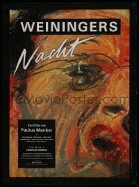 3t008 WEININGER'S LAST NIGHT Austrian 1989 Paulus Manker, strange Grutzke artwork!