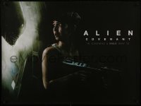 3t265 ALIEN COVENANT teaser DS British quad 2017 Ridley Scott, Waterston and the creature!