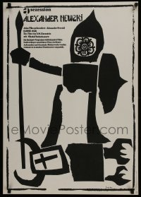 3t464 ALEXANDER NEVSKY German 1966 Sergei M. Eisenstein, cool medieval art by Jan Lenica!