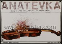 3t466 ANATEVKA stage play German 1986 art of a violin by Andrzej Pagowski!