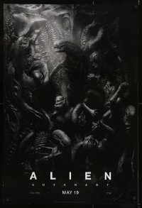 3w033 ALIEN COVENANT style C teaser DS 1sh 2017 Ridley Scott, Fassbender, incredible sci-fi image!