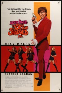 3w069 AUSTIN POWERS: THE SPY WHO SHAGGED ME DS 1sh 1999 Mike Myers, super sexy Heather Graham!