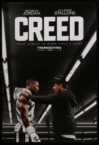 3w190 CREED teaser DS 1sh 2015 image of Sylvester Stallone as Rocky Balboa with Michael Jordan!