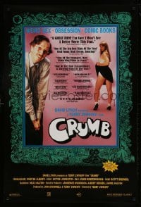 3w192 CRUMB 1sh 1995 underground comic book artist and writer, Robert Crumb!