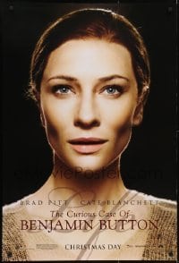3w195 CURIOUS CASE OF BENJAMIN BUTTON teaser DS 1sh 2008 great portrait of pretty Cate Blanchett!