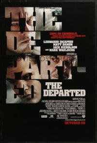 3w214 DEPARTED advance DS 1sh 2006 Leonardo DiCaprio, Matt Damon, Martin Scorsese!