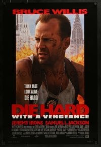 3w226 DIE HARD WITH A VENGEANCE style B DS 1sh 1995 Bruce Willis, Jeremy Irons, Samuel L. Jackson