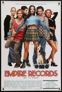 3w251 EMPIRE RECORDS DS 1sh 1995 Liv Tyler, Anthony LaPaglia, Renee Zellweger, Ethan Embry!