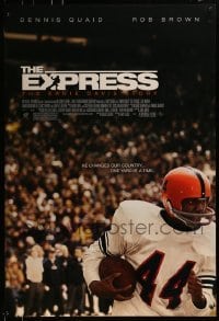 3w262 EXPRESS DS 1sh 2008 Quaid, The Ernie Davis Story, he changed the country, one yard at a time!
