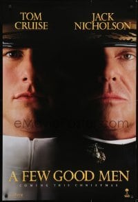3w283 FEW GOOD MEN teaser 1sh 1992 best close up of Tom Cruise & Jack Nicholson!