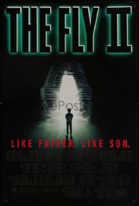3w294 FLY II 1sh 1989 Eric Stoltz, Daphne Zuniga, like father, like son, horror sequel, Mahon art