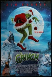 3w360 GRINCH int'l Spanish language DS 1sh 2000 Jim Carrey, Ron Howard, Dr. Seuss' classic Christmas story!