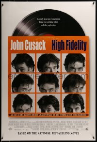 3w388 HIGH FIDELITY DS 1sh 2000 John Cusack, great record album & sleeve design!