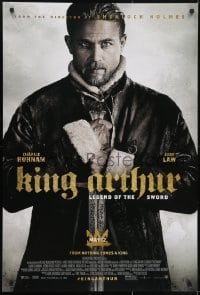 3w479 KING ARTHUR LEGEND OF THE SWORD advance DS 1sh 2017 Charlie Hunnam in the title role!