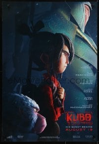 3w490 KUBO & THE TWO STRINGS int'l advance DS 1sh 2016 voices of Mara, Theron, McConaughey, Fiennes, Takei