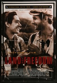 3w497 LAND & FREEDOM DS 1sh 1996 Spanish Civil War movie directed by Ken Loach!