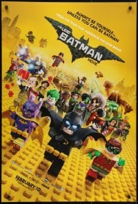 3w516 LEGO BATMAN MOVIE teaser DS 1sh 2017 always be yourself, unless you can be Batman, February!