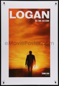 3w534 LOGAN style C int'l teaser DS 1sh 2017 Jackman in the title role as Wolverine, claws out!