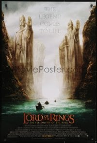 3w538 LORD OF THE RINGS: THE FELLOWSHIP OF THE RING advance 1sh 2001 J.R.R. Tolkien, Argonath!