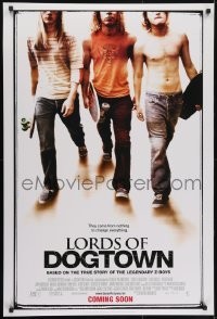3w544 LORDS OF DOGTOWN int'l advance DS 1sh 2005 Emile Hirsch, Victor Rasuk, early skateboarders!