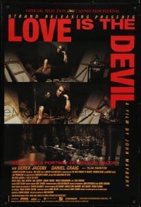 3w546 LOVE IS THE DEVIL 1sh 1998 Derek Jacobi as gay British artist Francis Bacon!