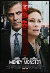 3w594 MONEY MONSTER int'l advance DS 1sh 2016 George Clooney, Roberts, not every conspiracy is a theory!
