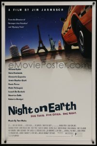 3w627 NIGHT ON EARTH 1sh 1992 directed by Jim Jarmusch, Winona Ryder, Gena Rowlands