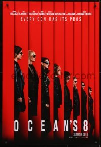 3w635 OCEAN'S 8 teaser DS 1sh 2018 Bullock, Blanchett, Hathaway, Kaling, Paulson, Rihanna, Damon!