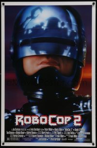 3w736 ROBOCOP 2 1sh 1990 cyborg policeman Peter Weller, sci-fi sequel!
