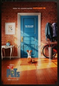 3w767 SECRET LIFE OF PETS advance DS 1sh 2016 Summer style, dog sitting behind door with ball!
