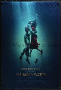 3w779 SHAPE OF WATER style B int'l DS 1sh 2017 Guillermo del Toro, Doug Jones as the Amphibian Man!