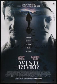 3w972 WIND RIVER advance DS 1sh 2017 Jeremy Renner, Olsen, nothing is harder to track than truth!