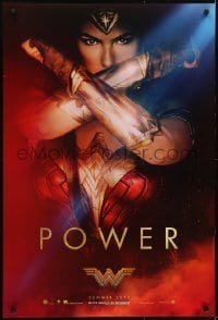 3w985 WONDER WOMAN teaser DS 1sh 2017 sexiest Gal Gadot in title role/Diana Prince, Power!