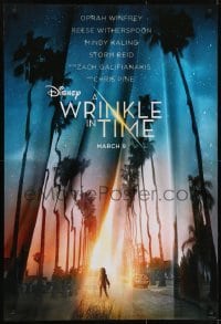 3w990 WRINKLE IN TIME teaser DS 1sh 2018 Oprah Winfrey, Reese Witherspoon, wild fantasy image!